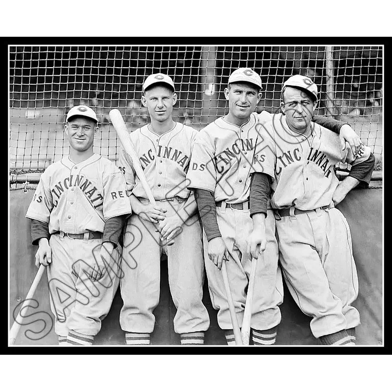 1934 Cincinnati Reds 8X10 Photo - Bottomley Koenig Adams Piet - 904