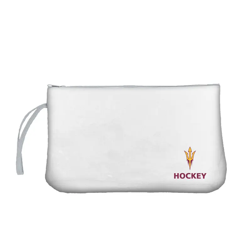 Arizona State Ice Hockey Clear Wristlet