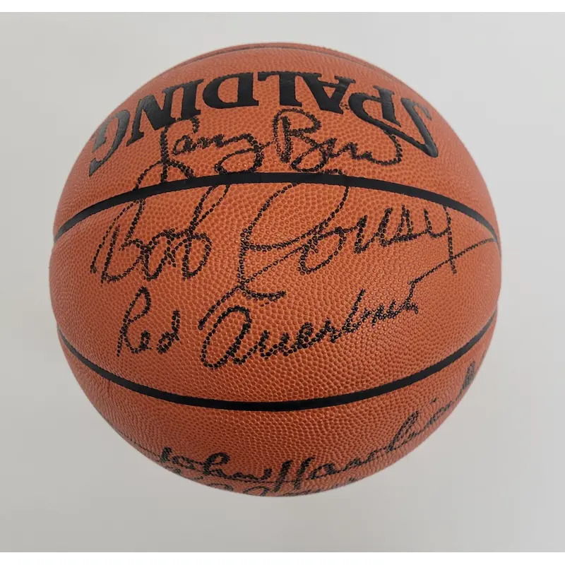Bill Russell Larry Bird Boston Celtics Legends Signed Game Basketball Beckett