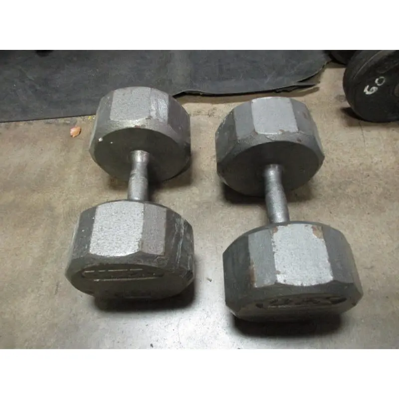 Used VTX 80LB Cast Iron Dumbbell - Pair