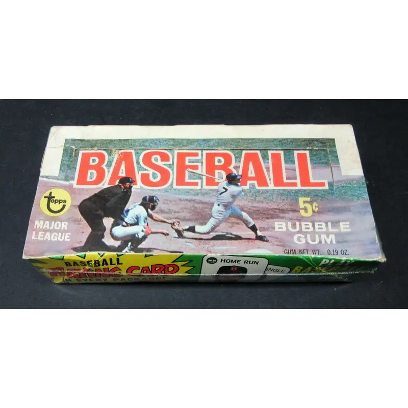 1968 Topps Baseball 5 Cent Empty Display Box (Playing Card)