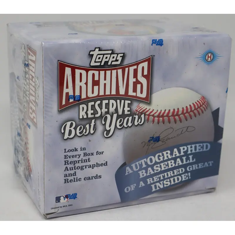 2002 Topps Archives Reserve Best Years Baseball Box (Hobby) (10/4)