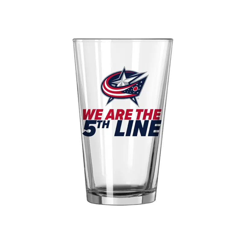 Columbus Blue Jackets 16oz Slogan Pint Glass