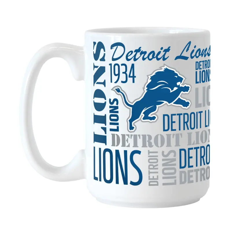 Detroit Lions 15oz Spirit Sublimated Mug