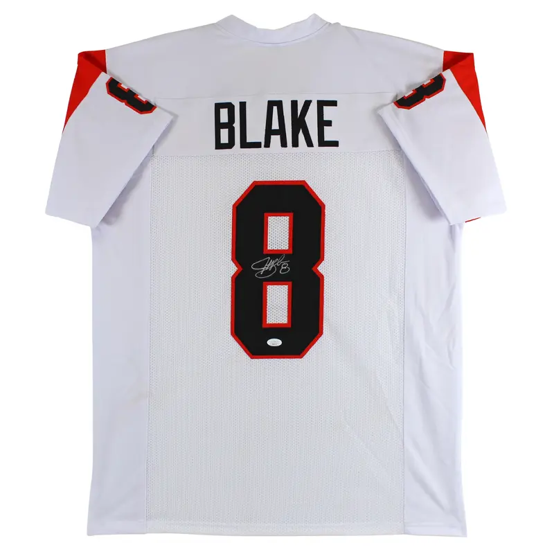 Jeff Blake Authentic Signed White Pro Style Jersey Autographed JSA