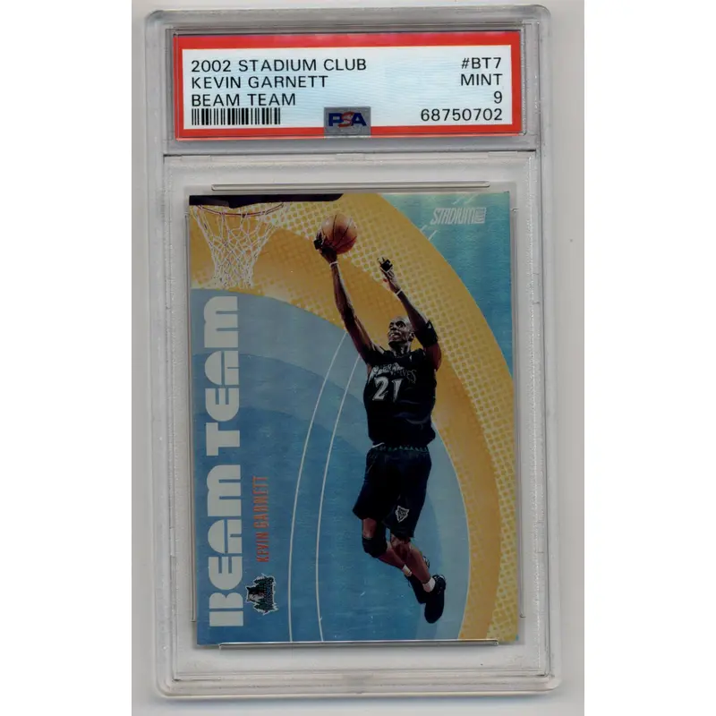 Kevin Garnett 2002-03 Studium Club #BT7 023/500  Beam Team PSA 9 Mint