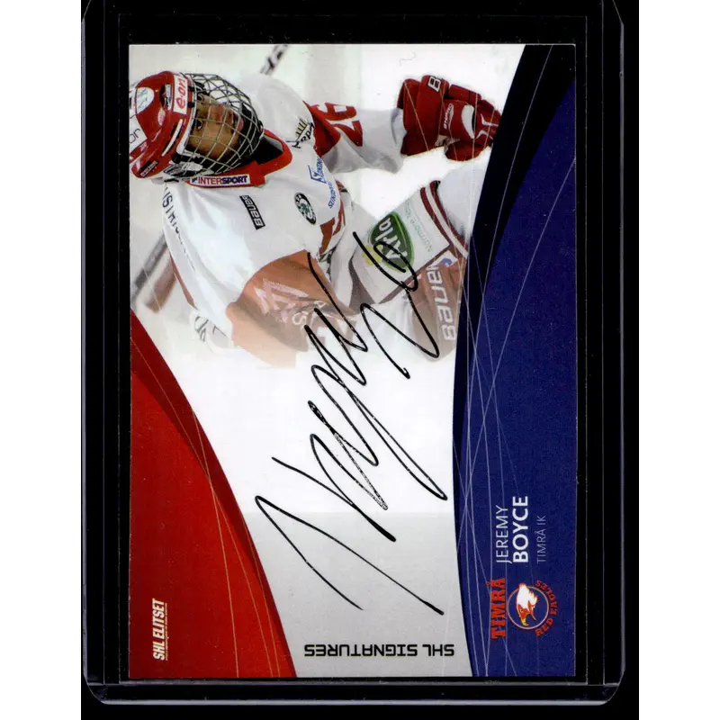 2011-12 SHL Signatures - Jeremy Boyce