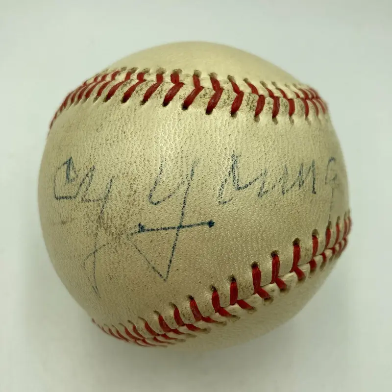 Beautiful Cy Young Single Signed Autographed Baseball Beckett COA