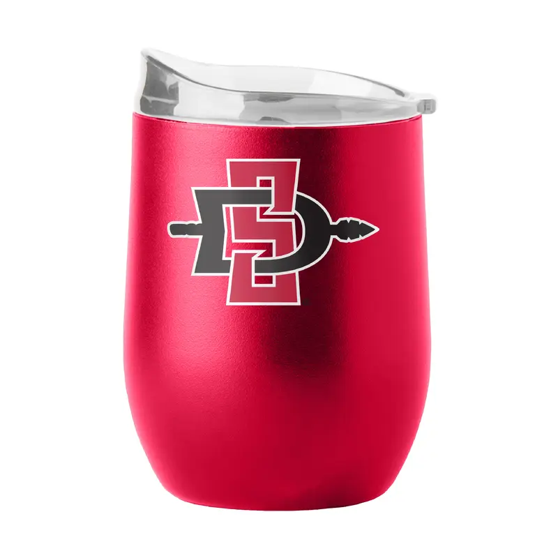 San Diego State 16oz Flipside Powder Coat Curved Bev