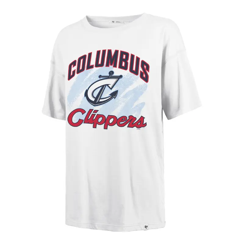 Columbus Clippers 47 Brand Women's White Sadie Tee