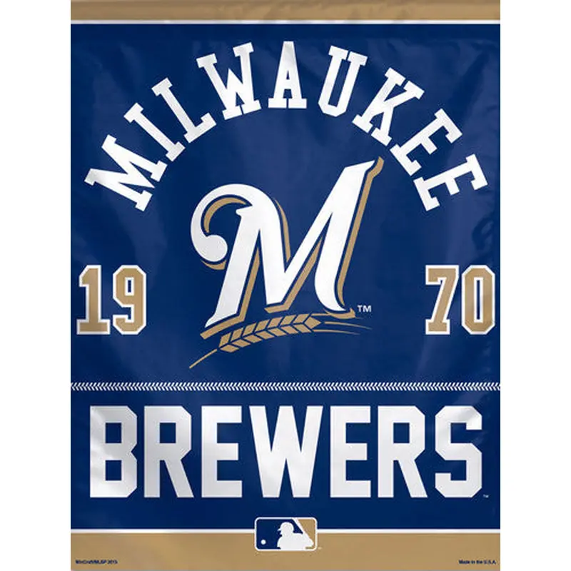 Milwaukee Brewers Baseball "1970" Premium Collector's Wall Banner - Wincraft Inc.