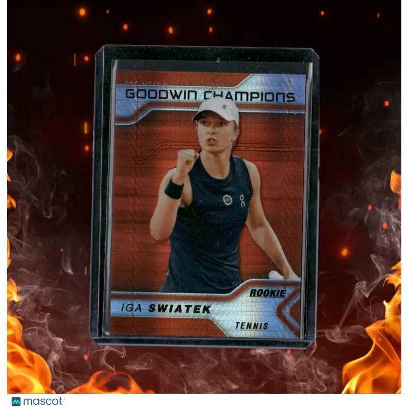 2023 UD Goodwin Champions Iga Swiatek Orange Prism Rookie 169/499 #P34