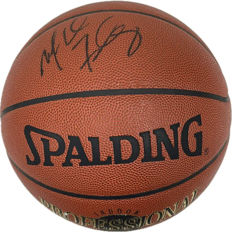 Michael Finley signed Spalding Basketball PSA/DNA Dallas Mavericks Autographed