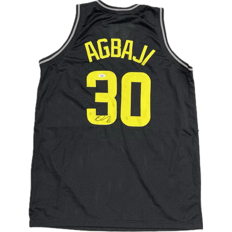 Ochai Agbaji signed jersey PSA/DNA Utah Jazz Autographed