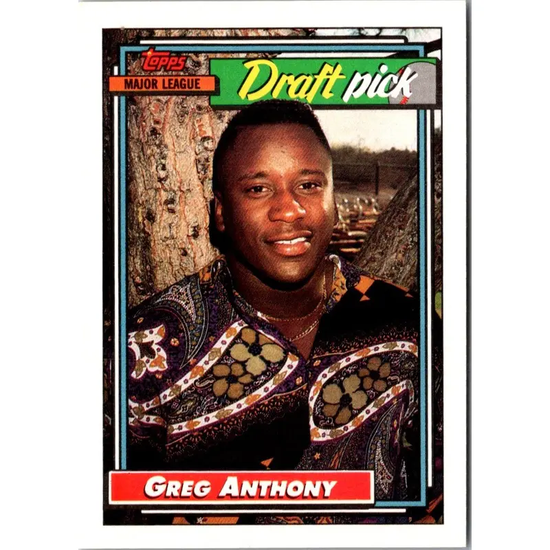 1992 Topps Greg Anthony #336 Rookie