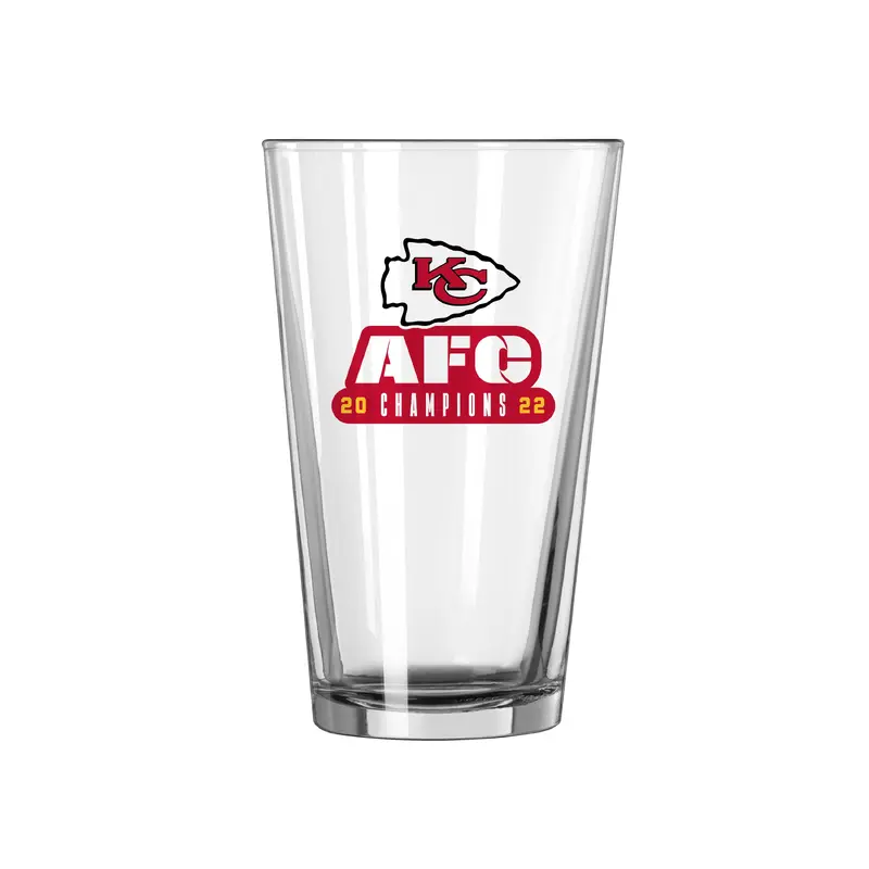 KC Chiefs 16oz Conference Champs Pint Glass