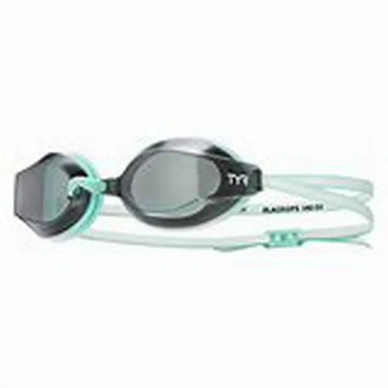 New TYR Blackops 140 EV Racing Womens Swim Goggles - Smoke/Mint