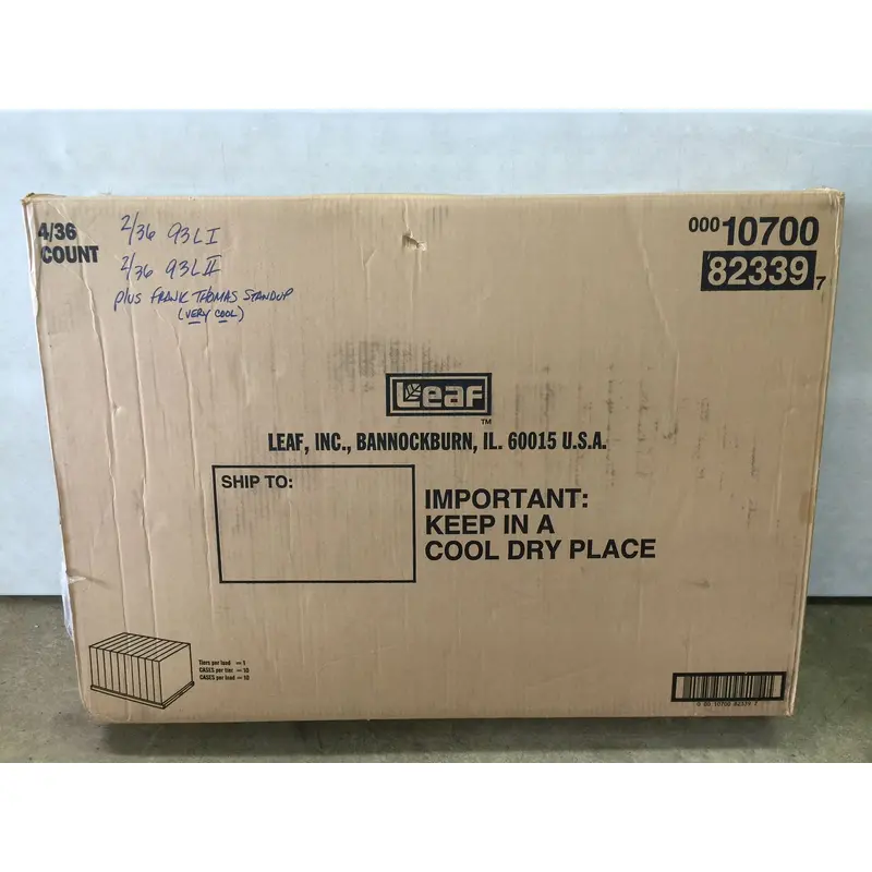 1993 Leaf Baseball Series 1 & 2 Display Case (4 Box) (Thomas) (82339)