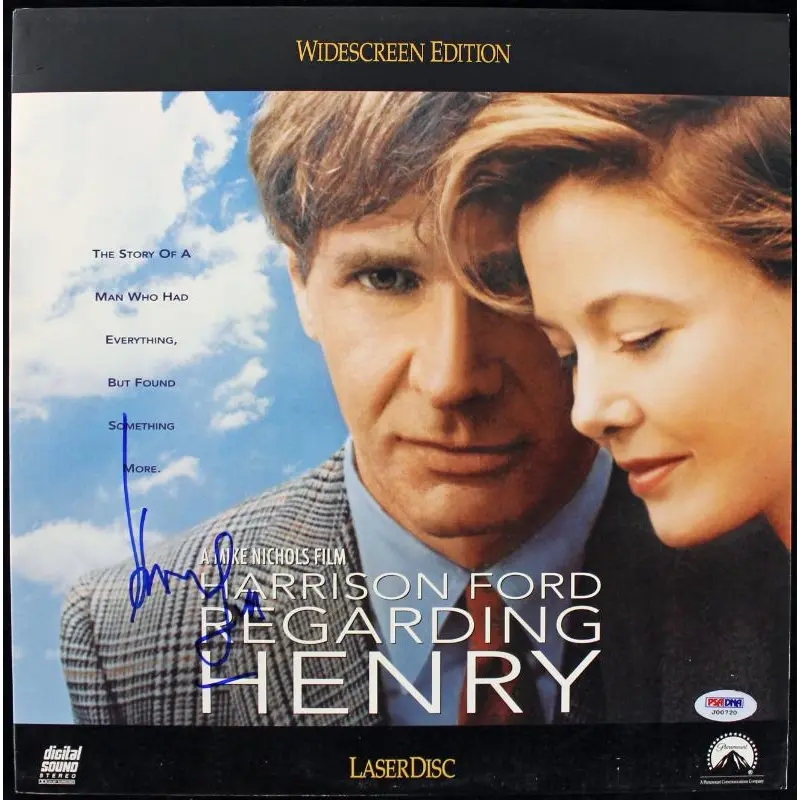 Harrison Ford Regarding Henry Authentic Signed Laserdisc Cover PSA/DNA #J00720