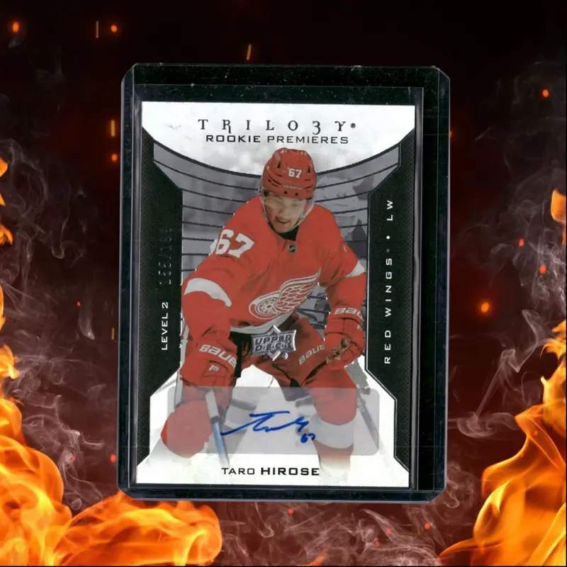 2019-20 Upper Deck Trilogy Taro Hirose Silver Foil Level 2 Rookie Auto 155/199