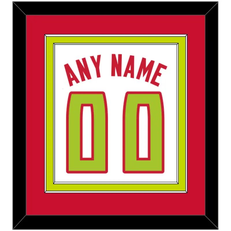 Atlanta Name & Number - Home White (2015-2017) - Double Mat 3