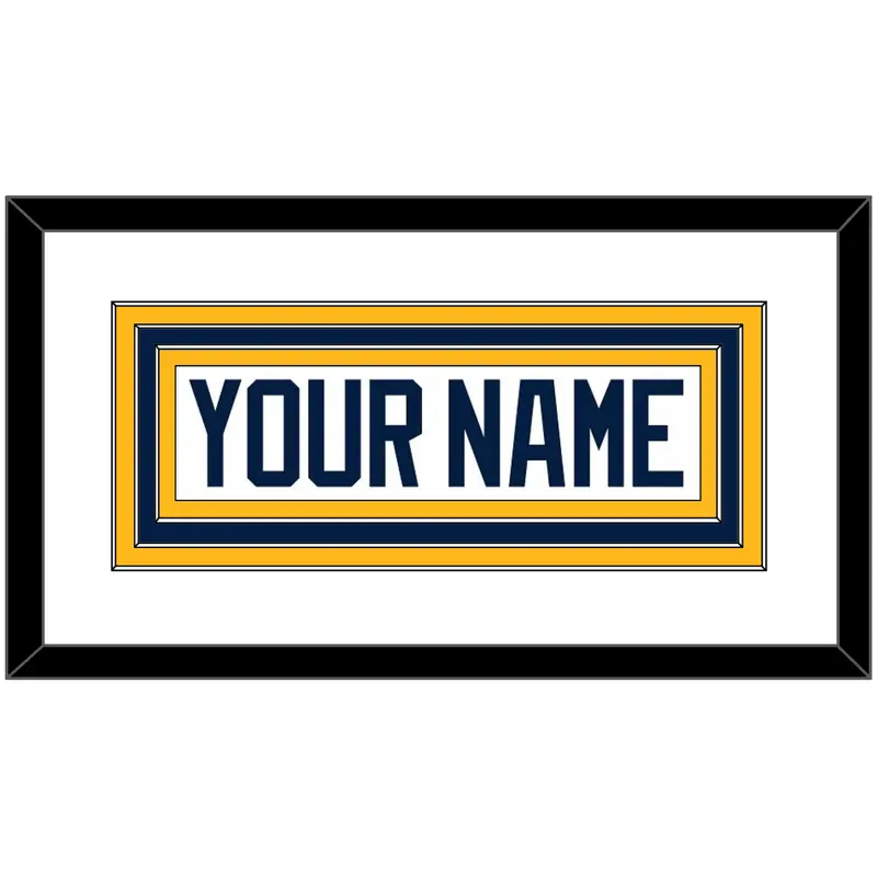 Buffalo Nameplate - Road White (2010-2020) - Triple Mat 3