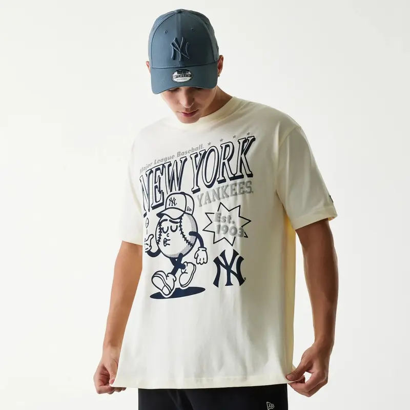 New York Yankees MLB Sport Classic Cream T-Shirt