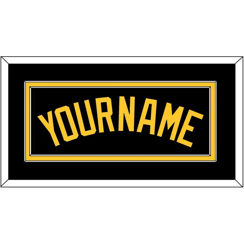 Pittsburgh Name - Alternate Black - Double Mat 2