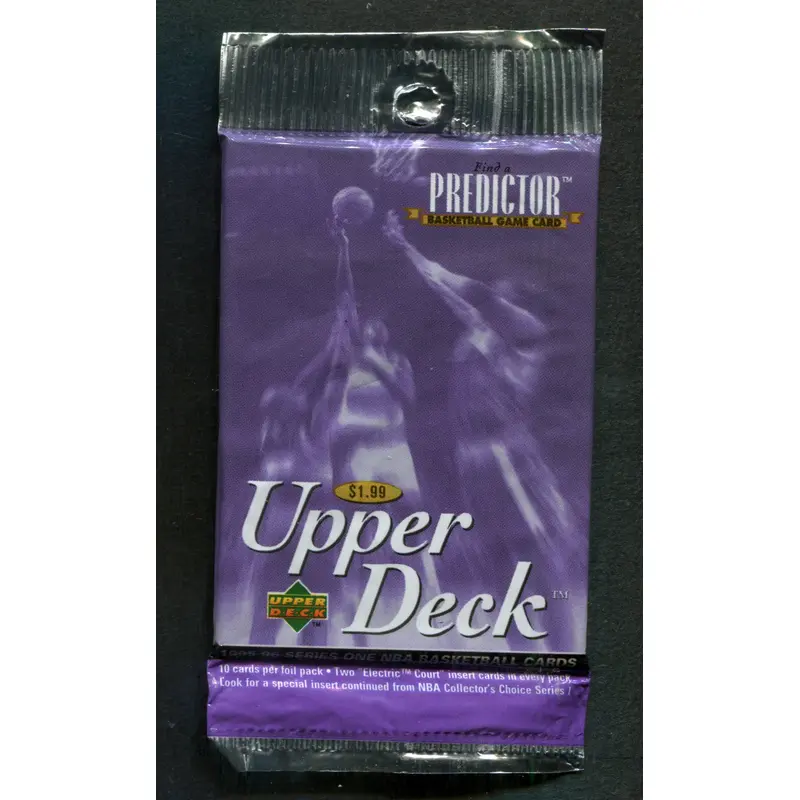 1995/96 Upper Deck Basketball Unopened Series 1 Pack (Retail) (Pre-Priced) (10)