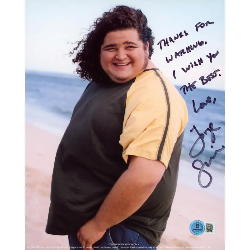 Jorge Garcia LOST "Thanks For Watching... Love" Signed 8x10 Photo BAS #BR43918
