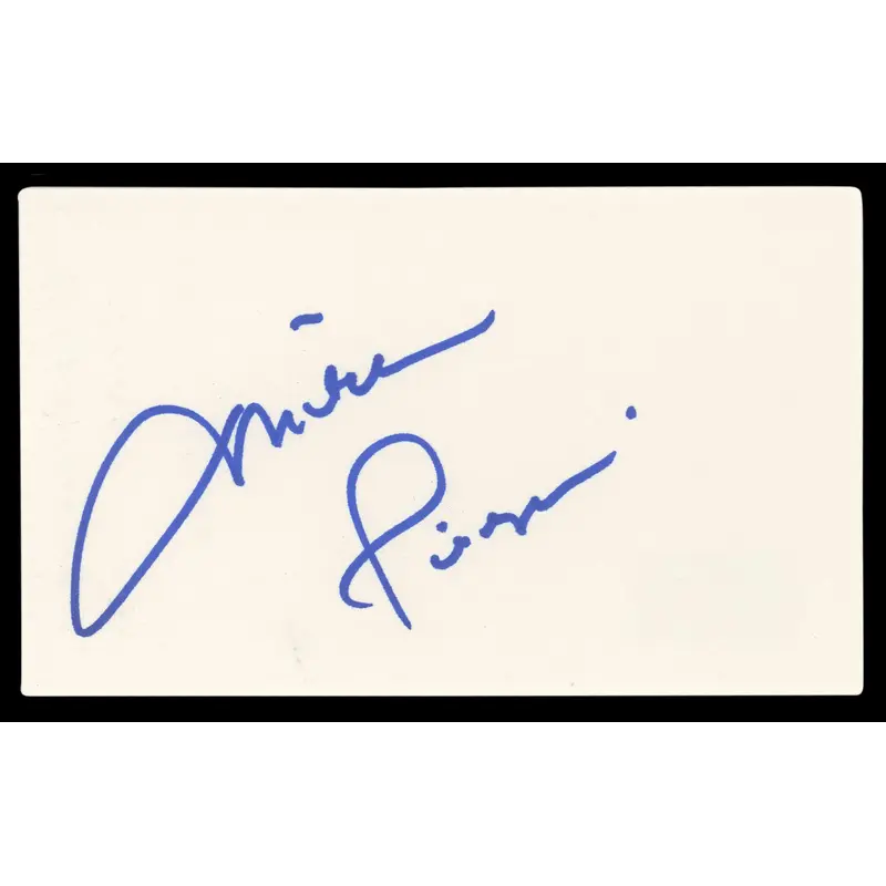 Mitch Pileggi The X-Files Authentic Signed 3x5 Index Card BAS #BL96502