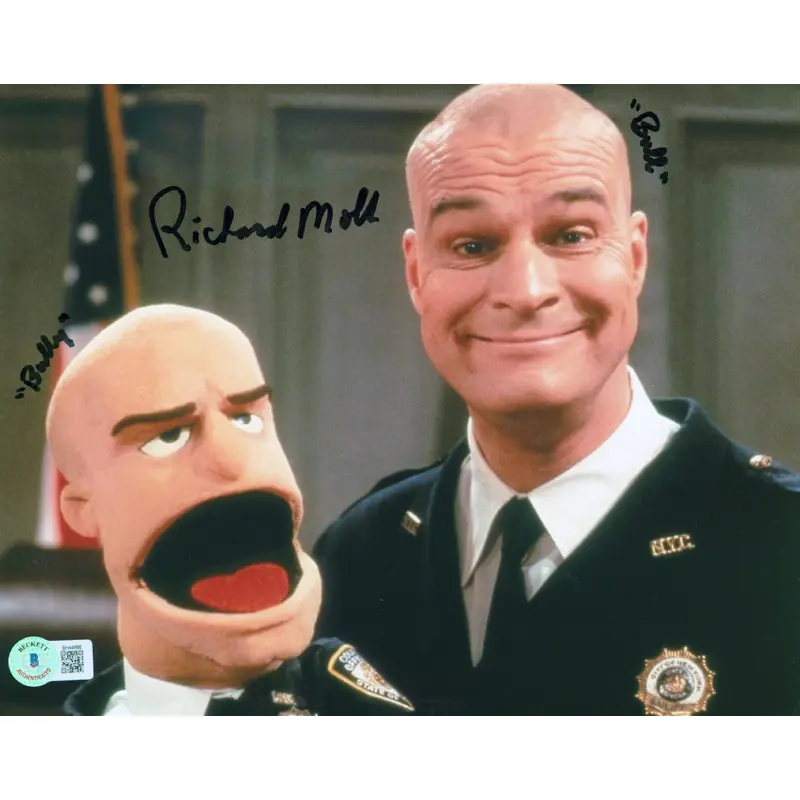 Richard Moll Night Court "'Bull' 'Bully'" Signed 8x10 Photo BAS #BH44886