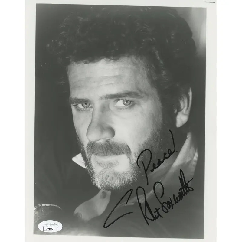 Robert Foxworth Falcon Crest "Peace!" Authentic Signed 8x10 Photo JSA #AX48142