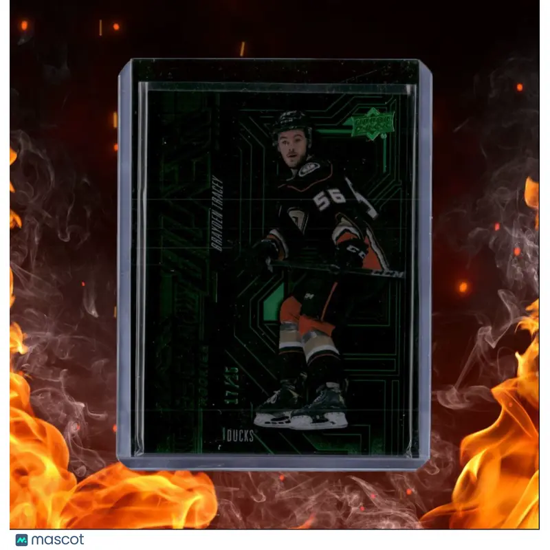 2022-23 Upper Deck SPx Brayden Tracey Black Obsidian Green Emerald Rookie 17/25