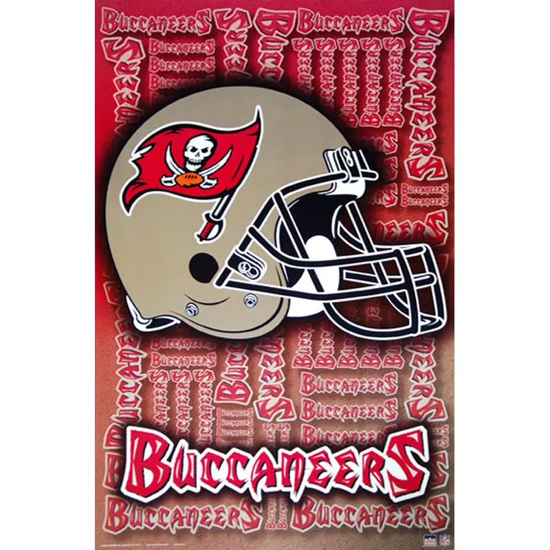 Tampa Bay Buccaneers Official NFL Team Helmet Logo Poster - Starline Inc.