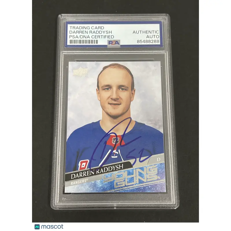 2020 Upper Deck Series 2 Hockey #483 Darren Raddysh signed card PSA