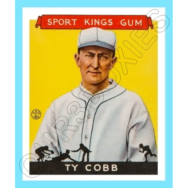 Ty Cobb 1933 Goudey Sport Kings Reproduction Card - 3704