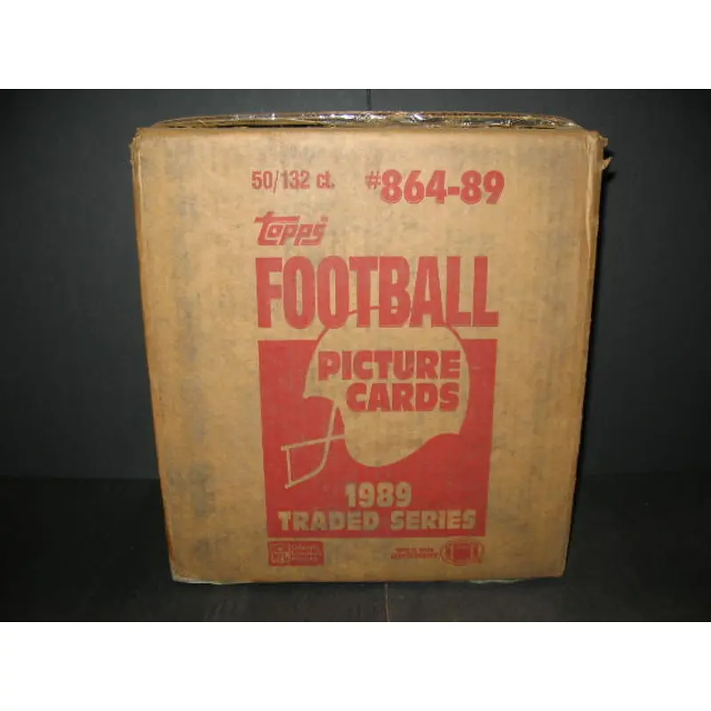 1989 Topps Football Traded Factory Set Case (50 Sets)