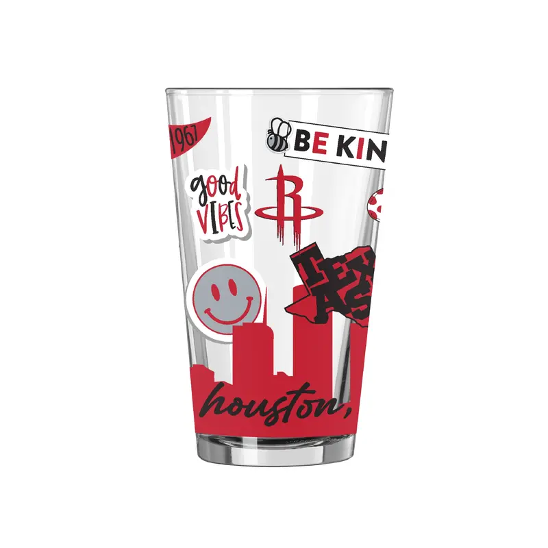 Houston Rockets 16oz Native Pint Glass