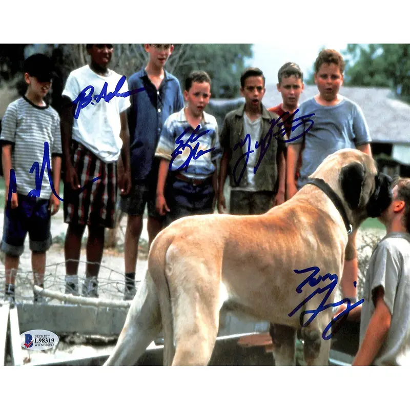 The Sandlot (6) Guiry, Obedzinski +4 Authentic Signed 8x10 Photo BAS Witnessed 2