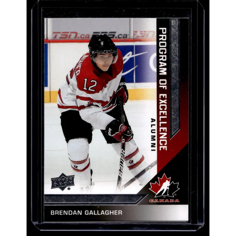 2013 Upper Deck Team Canada - Program of Excellence Alumni - Brendan Gallagher #215 RY