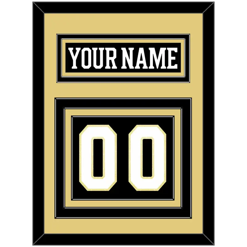 Boston Nameplate & Number (Back) - Centennial Home Black - Triple Mat 3