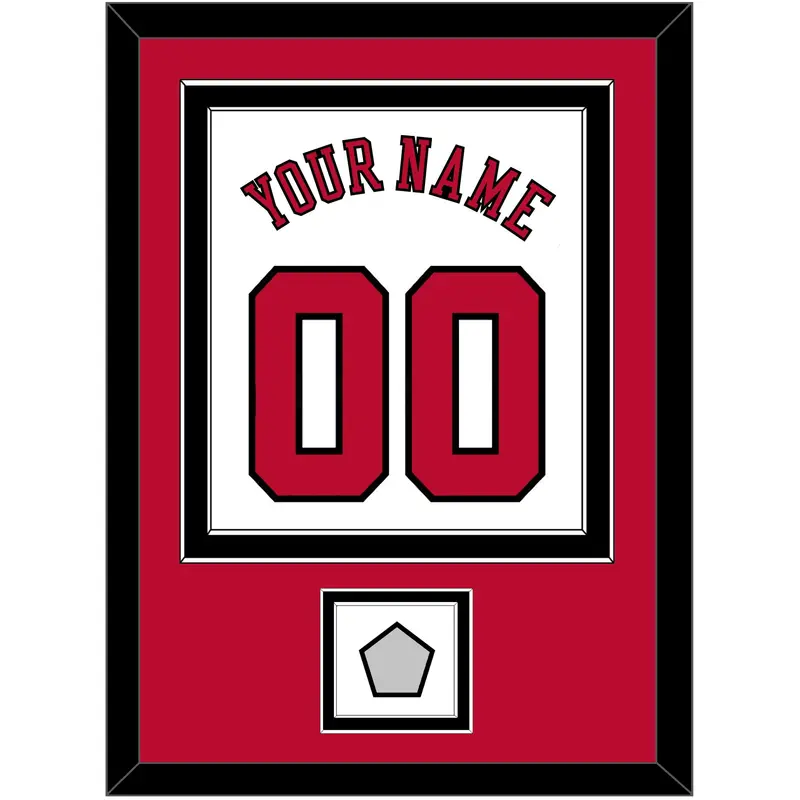 Chicago Name & Number With Finals Patch - Home White (1986-2017) - Double Mat 2