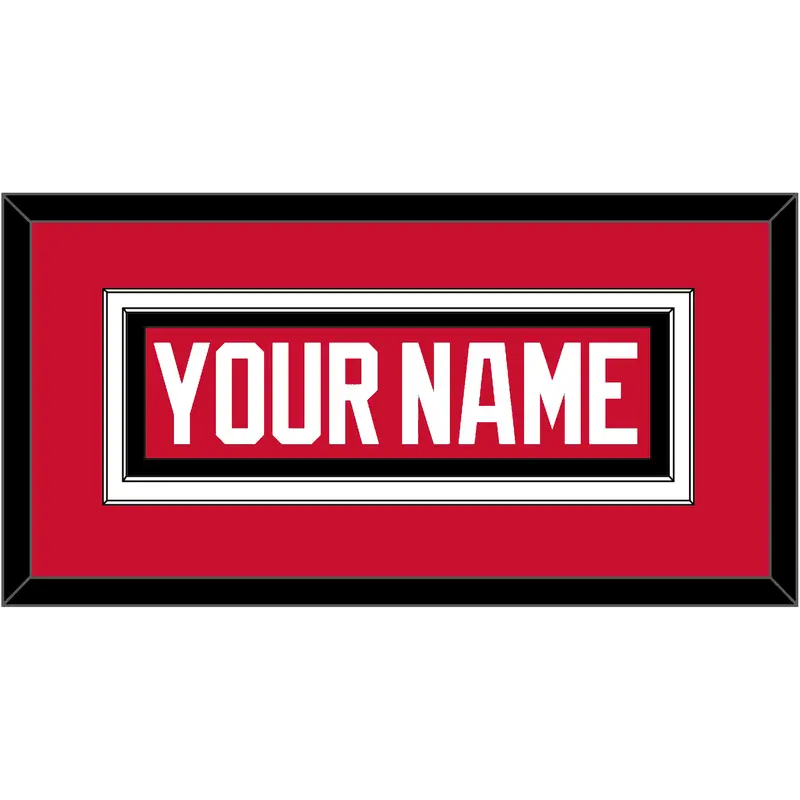 Chicago Nameplate - Home Red (2007-2017) - Double Mat 2