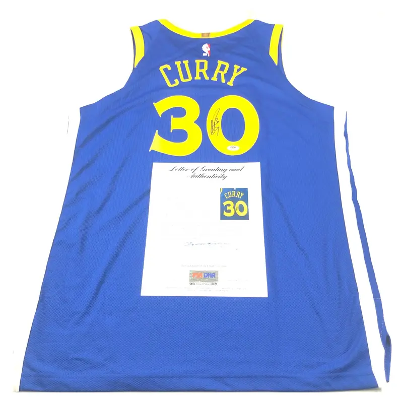 Stephen Curry signed jersey PSA/DNA Auto Grade 10 Autographed WARRIORS