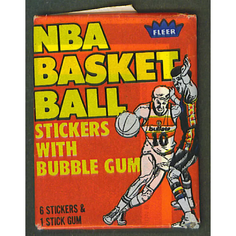 1979/80 Fleer Basketball Stickers Unopened Wax Pack