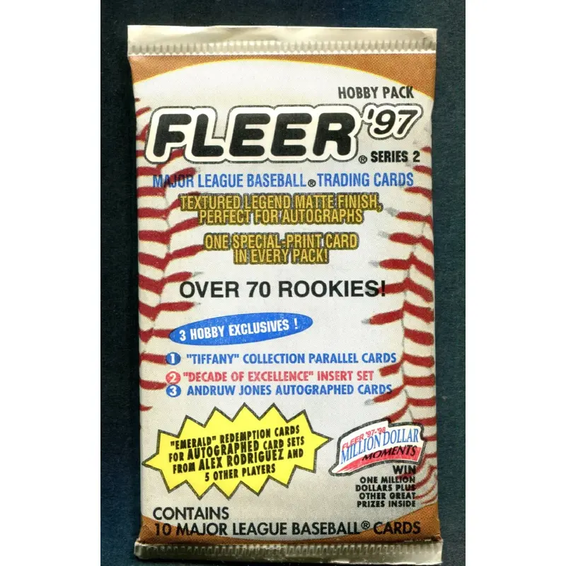 1997 Fleer Baseball Unopened Series 2 Pack (Hobby)