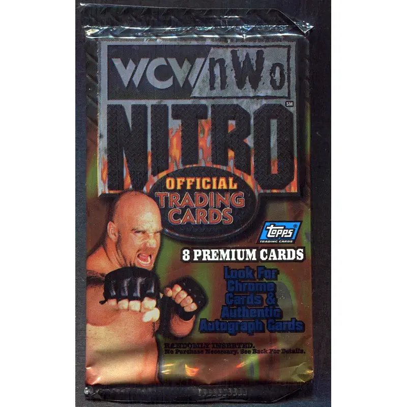 1999 Topps WCW NOW Nitro Wrestling Unopened Pack (Hobby) (8)