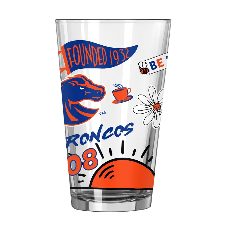 Boise State 16oz Native Pint Glass