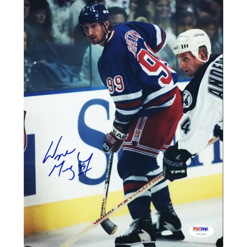 Rangers Wayne Gretzky Signed 8X10 Photo Auto Graded Perfect 10! PSA/DNA #U01292